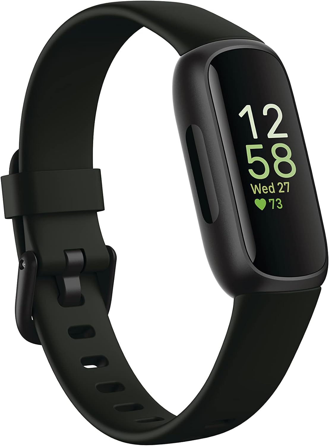 Fitbit Inspire 3 Health &-Fitness-Tracker with Stress Management, Workout Intensity, Sleep Tracking, 24/7 Heart Rate and more, Midnight Zen/Black One Size (S & L Bands Included)