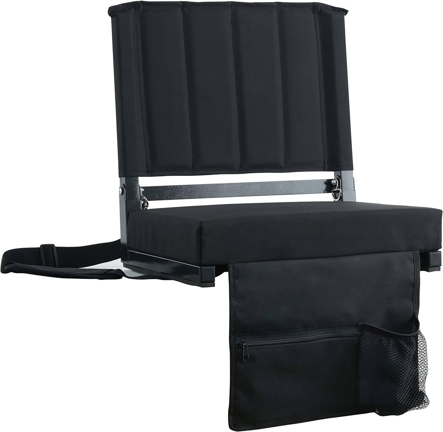 SPORT BEATS Stadium Seats with Back Support Bleacher Chairs with Back and Cushion Thick Padded Bleacher Seats Includes Shoulder Strap