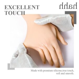 Realistic Silicone Glove Hand Skin Cover Scars Hand Sleeve Cosplay Crossdresser