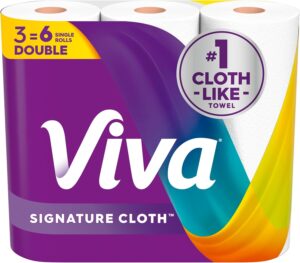 Viva Signature Cloth Paper Towels, 3 Double Rolls, 86 Sheets per Roll (Packaging May Vary)