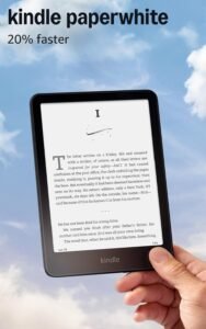 Amazon Kindle Paperwhite 16GB (newest model) – 20% faster, with new 7″ glare-free display and weeks of battery life – Black