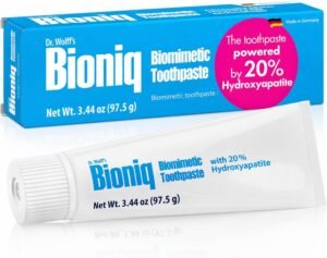 Bioniq Classic – 20% Hydroxyapatite Toothpaste, bioHAP and Fluoride Free for Daily Use, Clinically Tested – Our Expert Enamel Care, Mint Flavor – 1 x 3.44 Oz