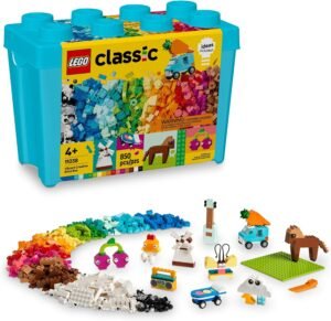 LEGO Classic Vibrant Creative Brick Box Building Blocks – Sensory & Learning Toys for Boys & Girls, Ages 4+ Years – Pretend Play Preschool Toys – Gift for Birthdays – 11038