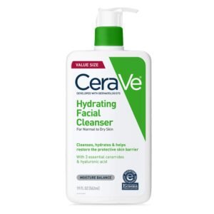 CeraVe Hydrating Cleanser with Hyaluronic Acid, Face Wash for Dry Skin,19oz