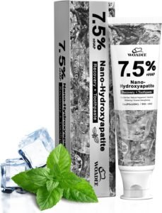 Woadee 7.5% Nano Hydroxyapatite Toothpaste,Fluoride Free,Whitening 4.23 oz | Fresh Mint Flavor, Promotes Fresh Breath, Daily Use for Oral Health