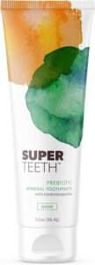 SuperTeeth Prebiotic Hydroxyapatite Toothpaste, Fluoride-Free – Mint