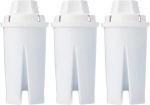 Amazon Basics Enhanced Water Filter, Brita Filter Replacement, 3-Pack
