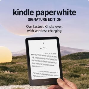 Like-New Amazon Kindle Paperwhite Signature Edition 32GB – 20% faster with auto-adjusting front light, wireless charging, and weeks of battery life – Metallic Black