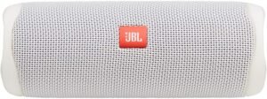 JBL FLIP 5, Waterproof Portable Bluetooth Speaker, White, 3.6 x 3.6 x 8.5